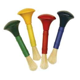 Creativity Street® Beginner Paint Brushes, Door Knob Handles, 4 Assorted Colors, 5" Long, 4 Brushes