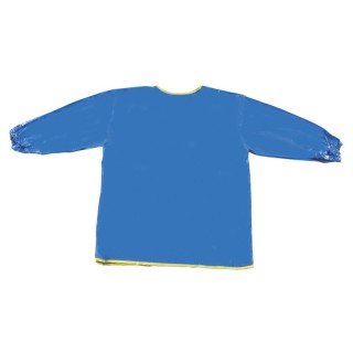 Creativity Street® Long Sleeve Plastic Art Smock, Ages 3+, Blue, 22" x 18", 1 Count