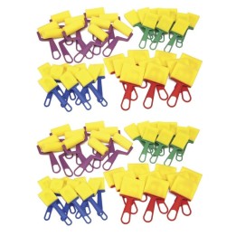 Creativity Street® Foam Brush Classroom Pack, Assorted Colors & Sizes, 40 Pieces Per Pack, 2 Packs