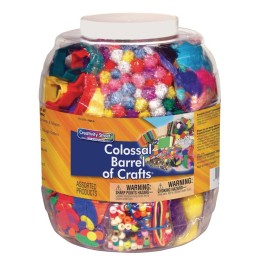 Creativity Street® Colossal Barrel of Crafts®, Assorted Colors & Sizes, 1 Kit
