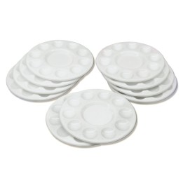 Creativity Street® Paint Trays, Round, 10-Well, 6.75" Diameter, 10 Trays