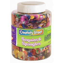 Creativity Street® Sequins & Spangles Jar, Assorted Colors & Sizes, 230 grams