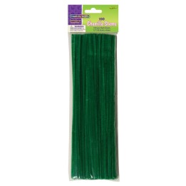 Creativity Street® Regular Stems, Dark Green, 12" x 4 mm, 100 Pieces