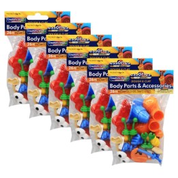 Creativity Street® Modeling Dough & Clay Body Parts & Accessories, 26 Pieces Per Pack, 6 Packs