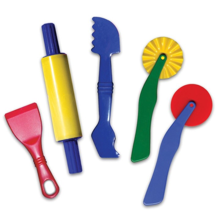Creativity Street® Dough Tools, 5 Assorted Patterns, 5" to 8", 5 Pieces
