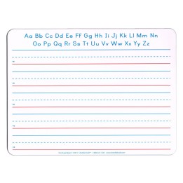 Pacon® Handwriting Whiteboard, 2-Sided, Ruled/Plain, 1" x 1/2" x 1/2" Ruled, 9" x 12", 10 Boards