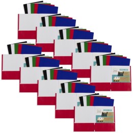 C-Line® Paper Portfolio Without Prongs, Assorted, Pack of 60