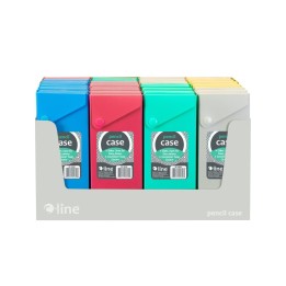 C-Line® Slider Pencil Case, Assorted Tropic Tones Colors, Pack of 24