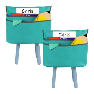 C-Line® Standard Chair Cubbie™, 14", Seafoam Green, Pack of 2