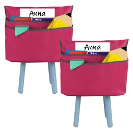 C-Line® Large Chair Cubbie™, 17", Sunset Red, Pack of 2