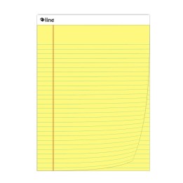 C-Line® Legal Pad, Wide Ruled, Yellow, 50 Sheets