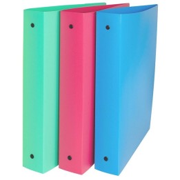C-Line® 3-Ring Binder, 1.5" Capacity, Assorted Tropic Tones, Pack of 3