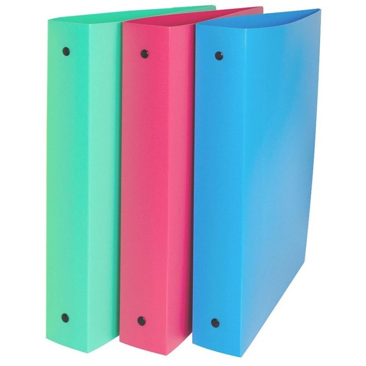 C-Line® 3-Ring Binder, 1.5" Capacity, Assorted Tropic Tones, Pack of 3