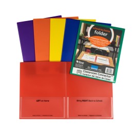 C-Line® Classroom Connector™ School-To-Home Folders, Assorted Colors, Pack of 36