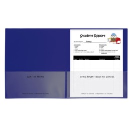C-Line® Classroom Connector™ School-To-Home Folder, Blue, Box of 25