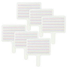 C-Line® Two-Sided Dry Erase Answer Paddle, Pack of 6
