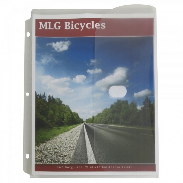 C-Line® Binder Pocket, Side Loading, Clear, Pack of 5