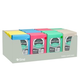 C-Line® Index Card Case, 3" x 5", Assorted, Pack of 24