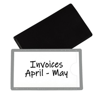C-Line® Slap 'N Go Magnetic Holders, Side Load, 4-1/4 x 2-1/2, Gray, Pack of 10