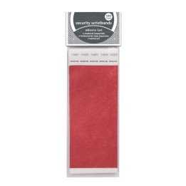 C-Line® DuPont™ Tyvek® Security Wristbands, Red, 100/Pack