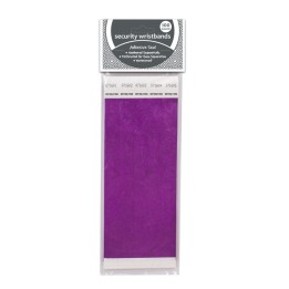 C-Line® DuPont™ Tyvek® Security Wristbands, Purple, Pack of 100