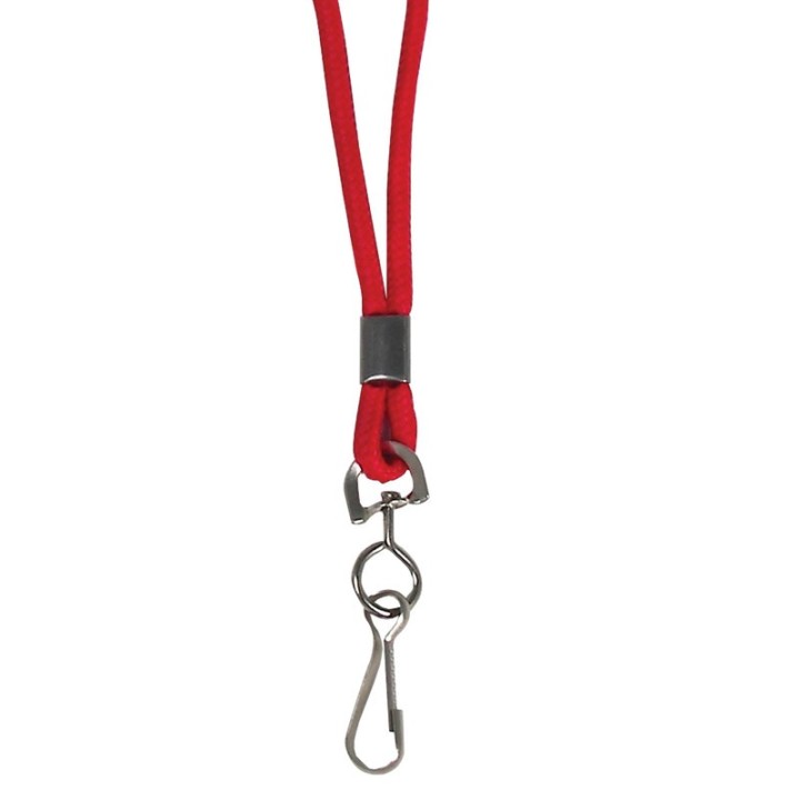 C-Line® Standard Lanyard with Swivel Hook, Red