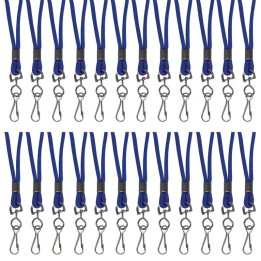 C-Line® Standard Lanyard, Blue, Swivel Hook, Pack of 24