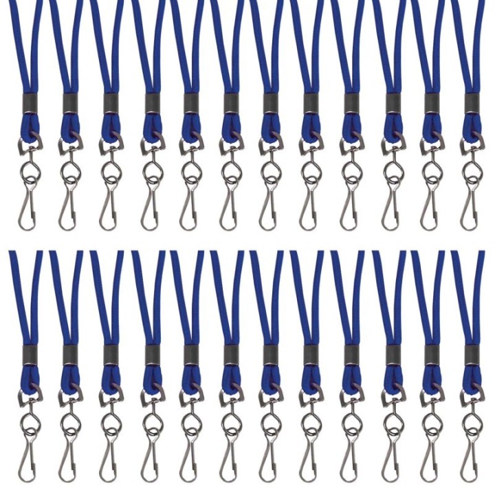 C-Line® Standard Lanyard, Blue, Swivel Hook, Pack of 24