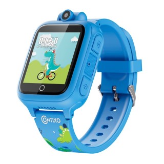 Contixo KW1 Smart Watch for Kids with Educational Games, HD Touch Screen, Camera, and MP3 Music Player, Blue