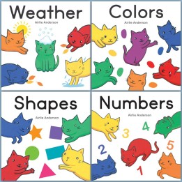 Child's Play Books Curious Cats, 4-Book Set