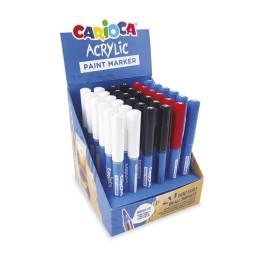 CARIOCA Acrylic Paint Marker Expo - Primary Colors - 36 Pieces