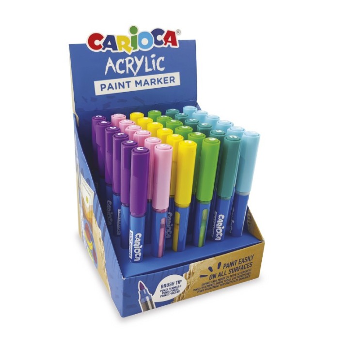 CARIOCA Acrylic Paint Marker Expo - Fancy Colors - 36 Pieces