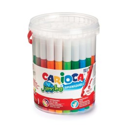 CARIOCA Jumbo Maxi Tip Felt Tip Washable Pens Tube - 50 Pieces