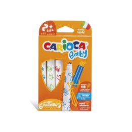 CARIOCA BABY Valorous Washable Marker - 6 Pieces