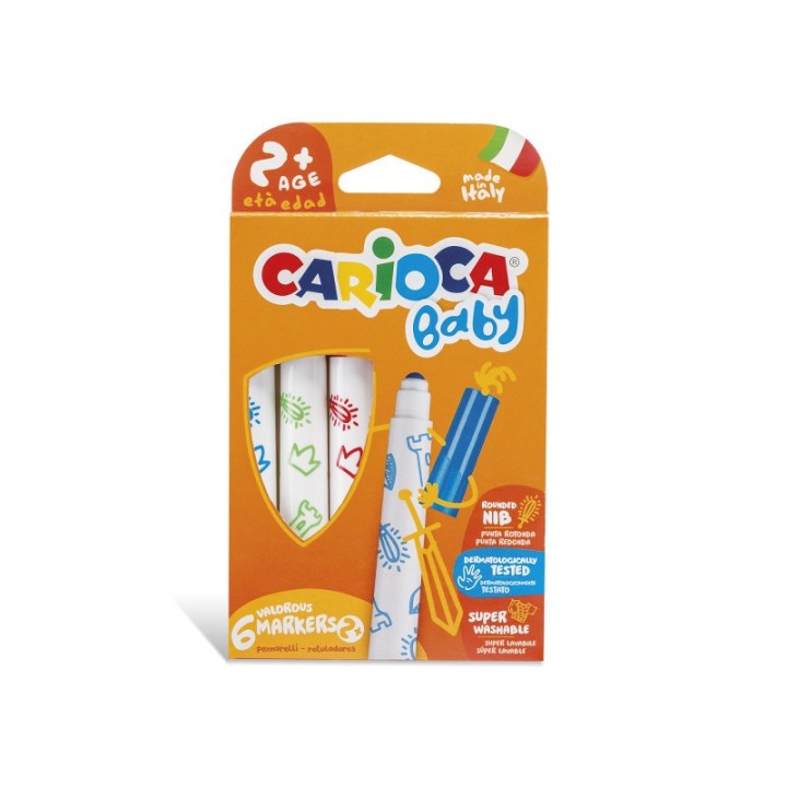 CARIOCA BABY Valorous Washable Marker - 6 Pieces