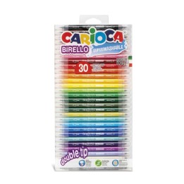 CARIOCA Birello Felt Tip Dual Tip Washable Pens - 30 Pieces