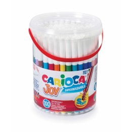 CARIOCA Joy Fine Tip Felt Tip Washable Pens Box - 100 Pieces