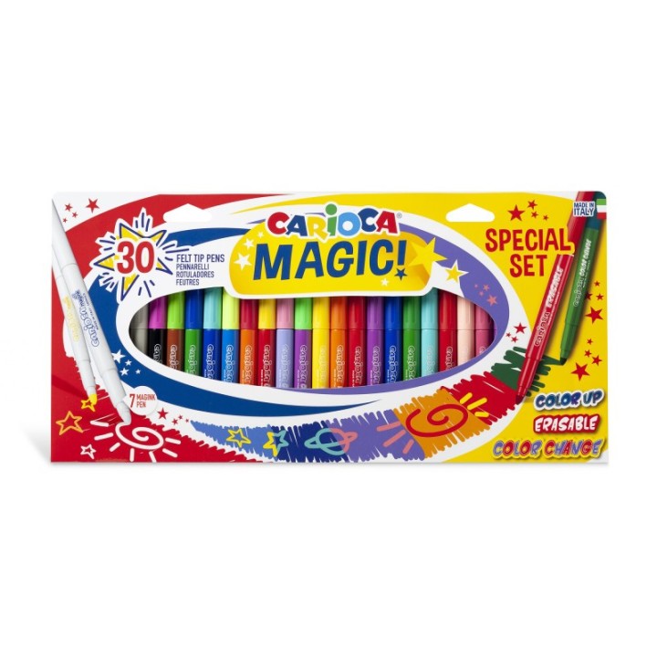 CARIOCA Magic Markers Felt Tip Pens - 30 Pieces