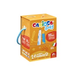 CARIOCA Baby Valorous Washable Markers 2+ Hard Box - 24 Pieces