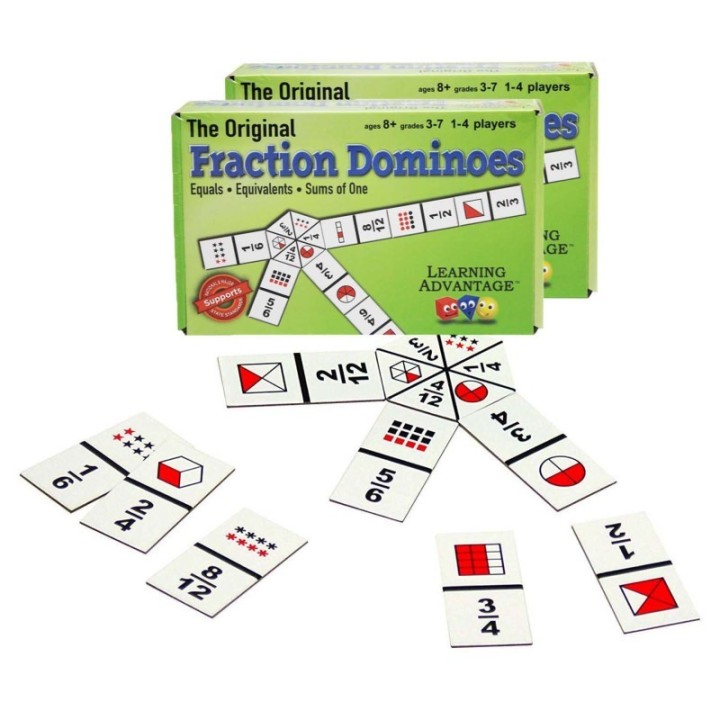 Learning Advantage® The Original Fraction Dominoes, 2 Sets