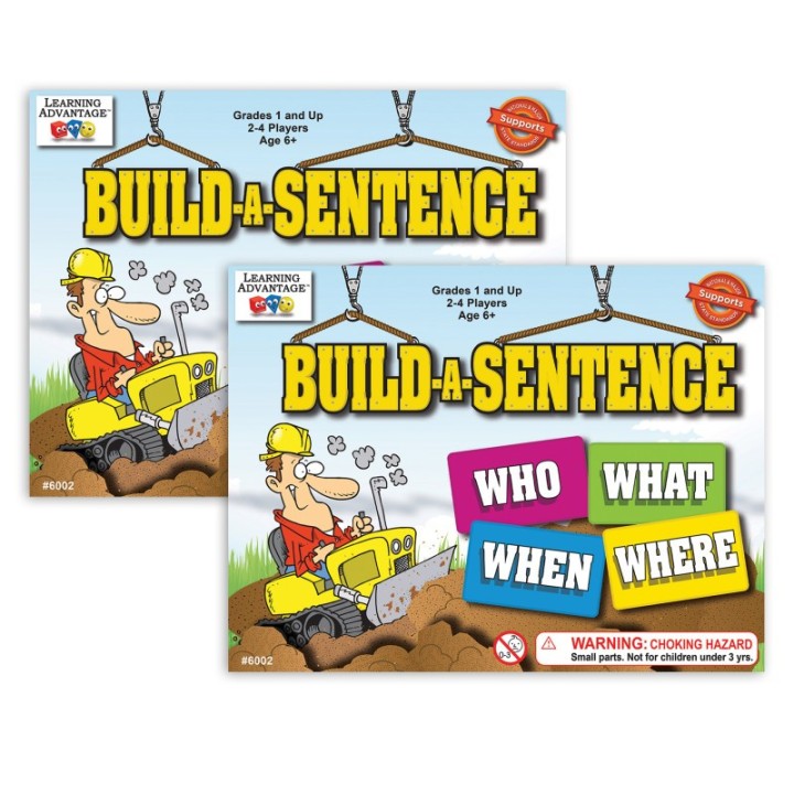 Learning Advantage® Build-A-Sentence Game, Pack of 2