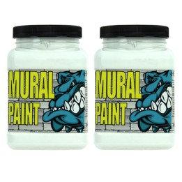 Chroma Mural Paint, Pint, Polar (White), Pack of 2