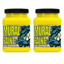 Chroma Mural Paint, Pint, Scorched (Yellow), Pack of 2