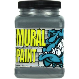 Chroma Mural Paint, Pint, Rock Star (Silver Metallic)