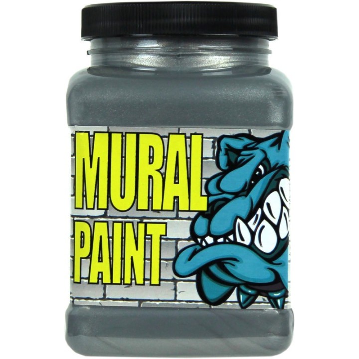 Chroma Mural Paint, Pint, Rock Star (Silver Metallic)