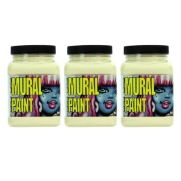 Chroma Mural Paint, Pint, Sand (Unbleached Titanium), Pack of 3