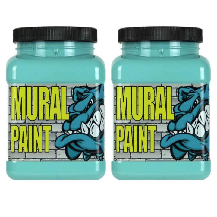 Chroma Mural Paint, Pint, Chill (Light Blue), Pack of 2