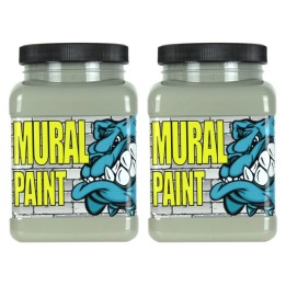 Chroma Mural Paint, Pint, Fog (Gray), Pack of 2