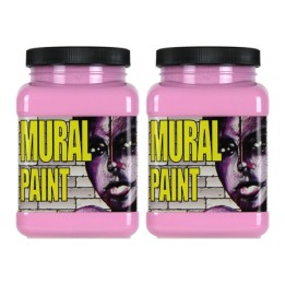 Chroma Mural Paint, Pint, POP (Pink), Pack of 2