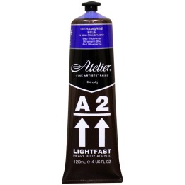 Atelier A2 Heavy Body Lightfast Artist Acrylic, 4 oz., Ultramarine Blue